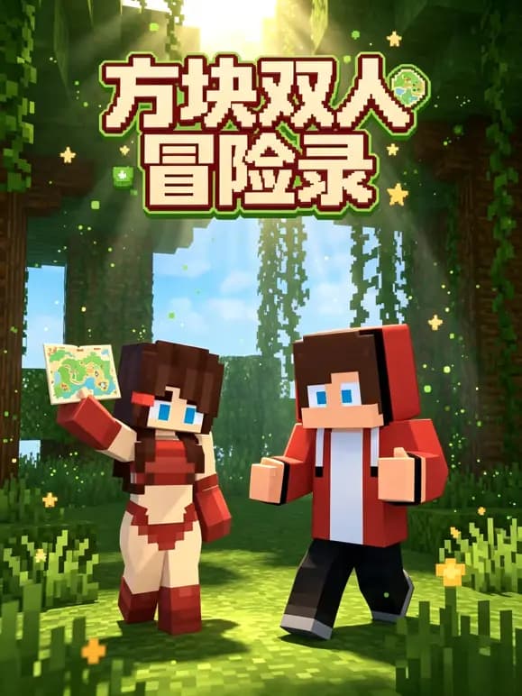 方块双人冒险录海报