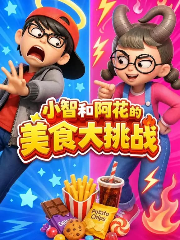 小智和阿花的美食大挑战海报