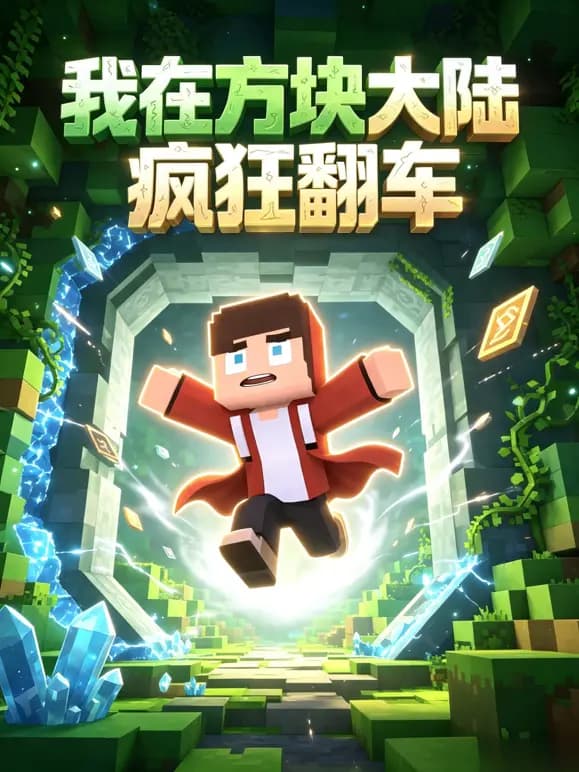 我在方块大陆疯狂翻车海报