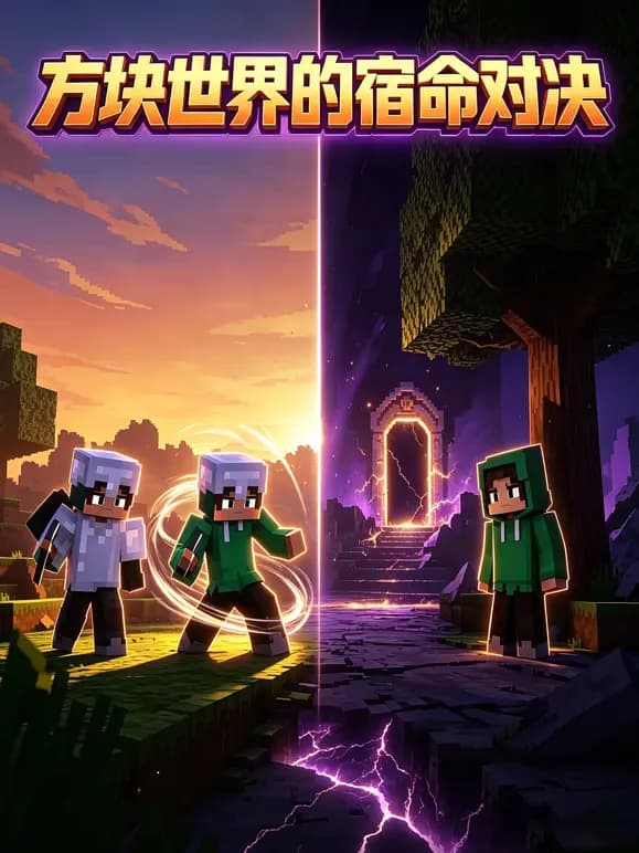 方块世界的宿命对决海报