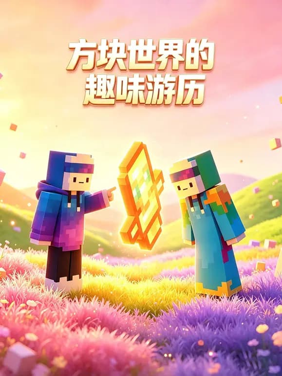 方块世界的趣味游历海报