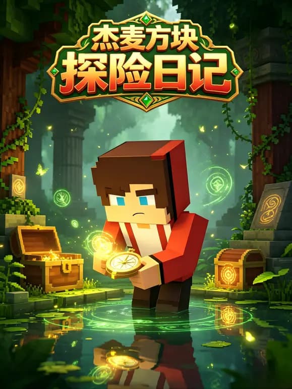 杰麦方块探险日记海报