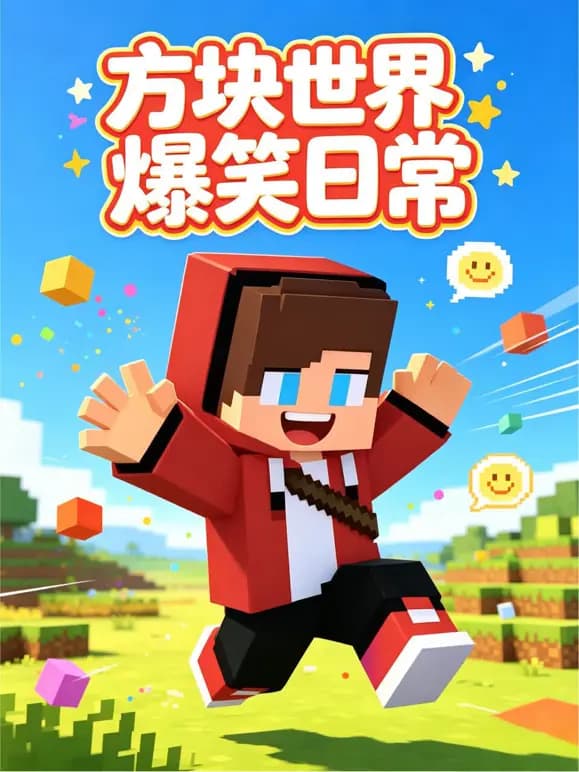 方块世界爆笑日常海报