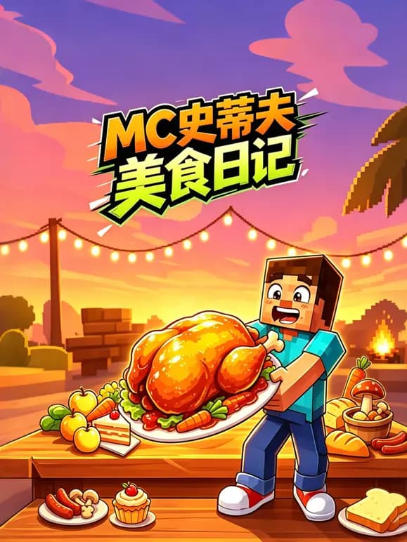 MC史蒂夫美食日记海报