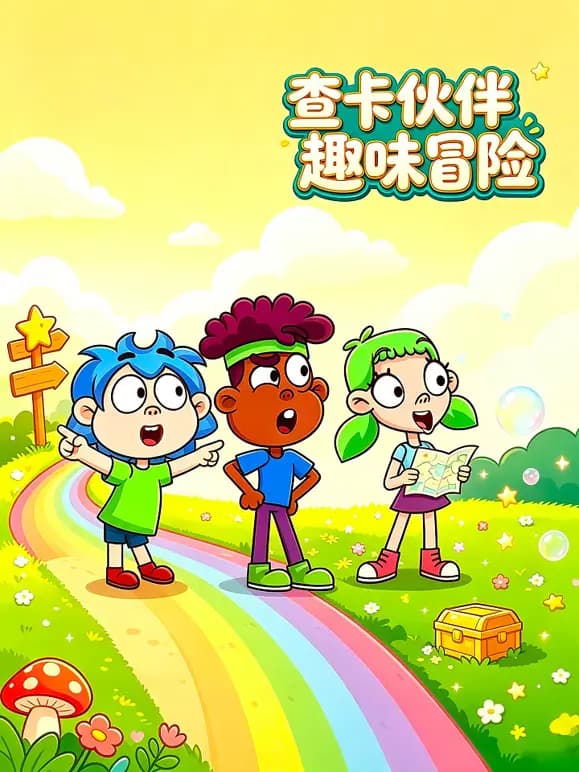 查卡伙伴趣味冒险海报