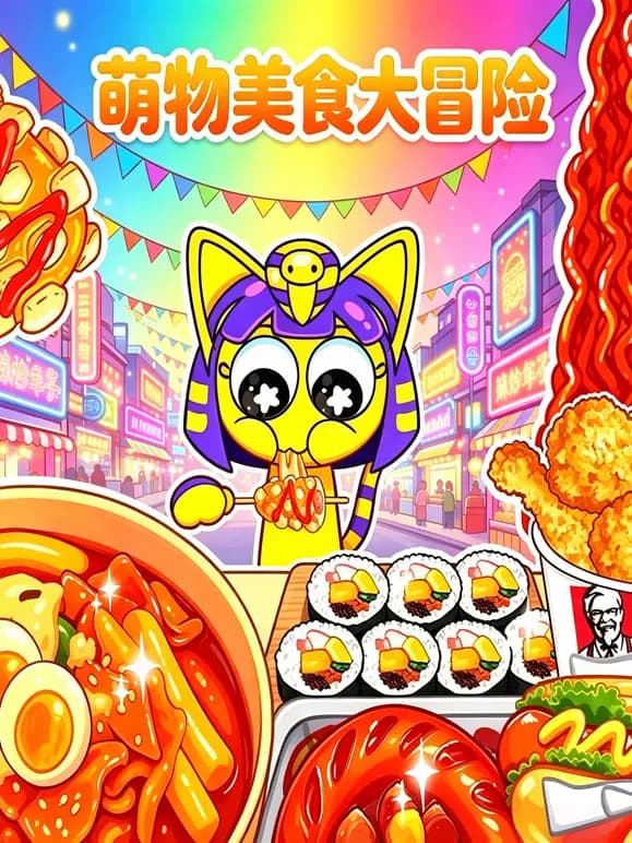 萌物美食大冒险海报