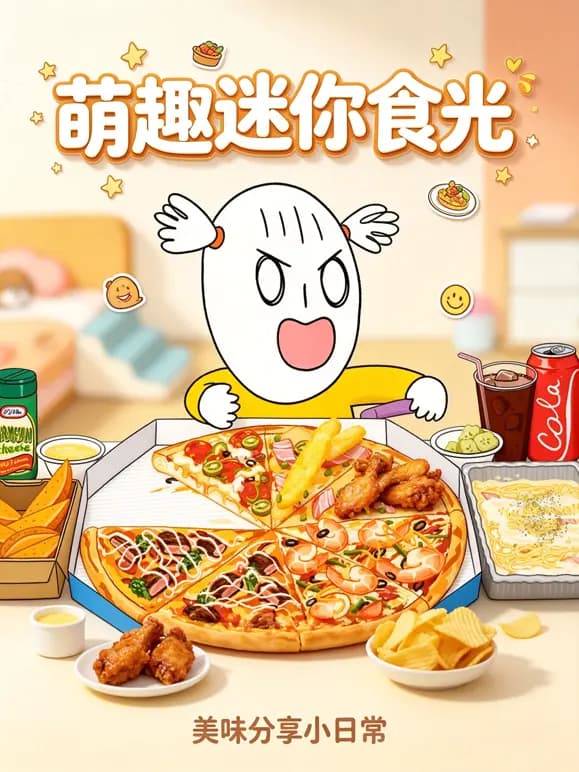 萌趣迷你食光海报