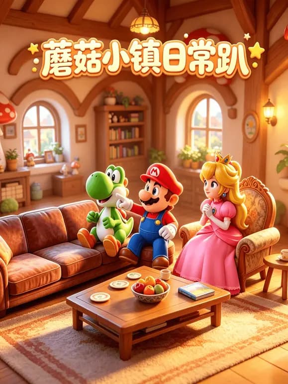 蘑菇小镇日常趴海报