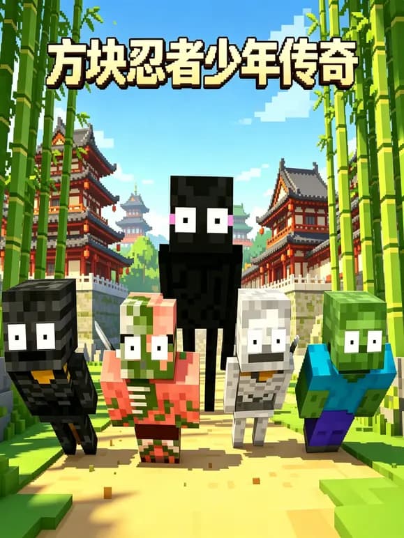 方块忍者少年传奇海报