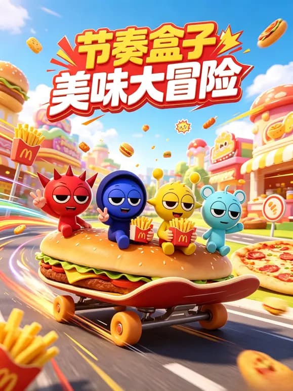 节奏盒子美味大冒险海报
