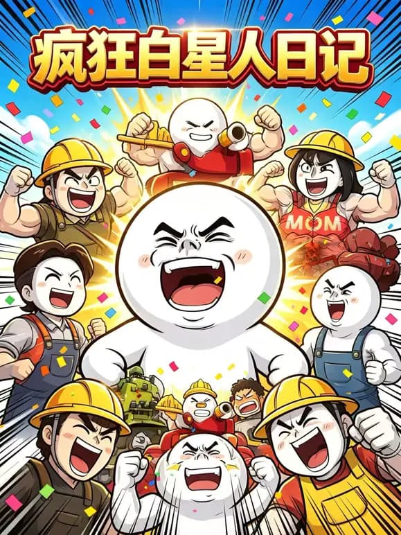 疯狂白星人日记海报