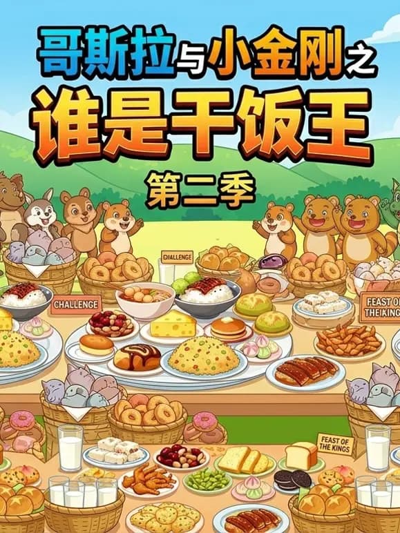 哥斯拉与小金刚之谁是干饭王第二季海报