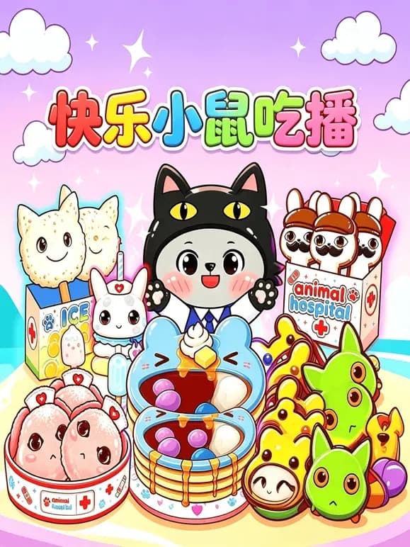 快乐小鼠吃播海报