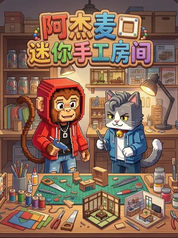 阿杰麦口迷你手工房间海报