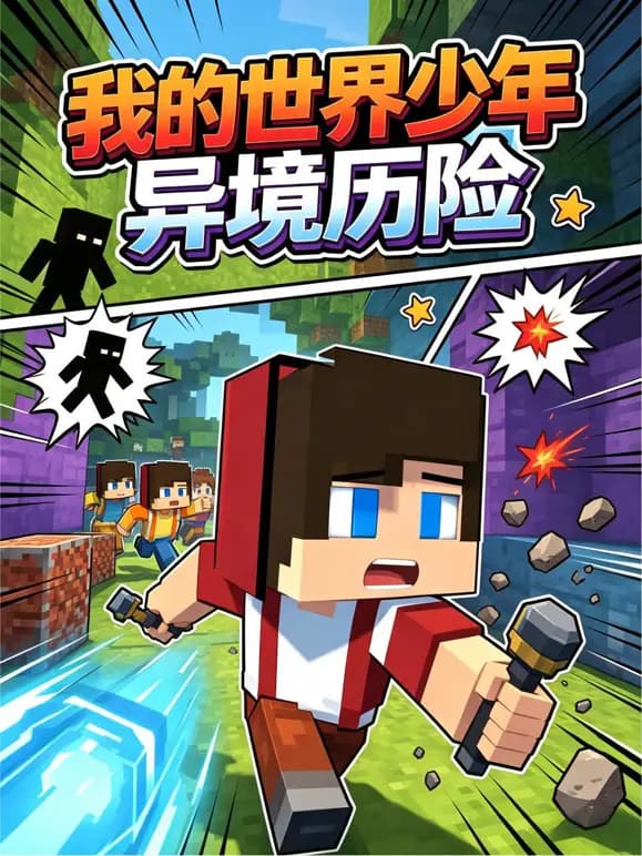 我的世界少年异境历险海报
