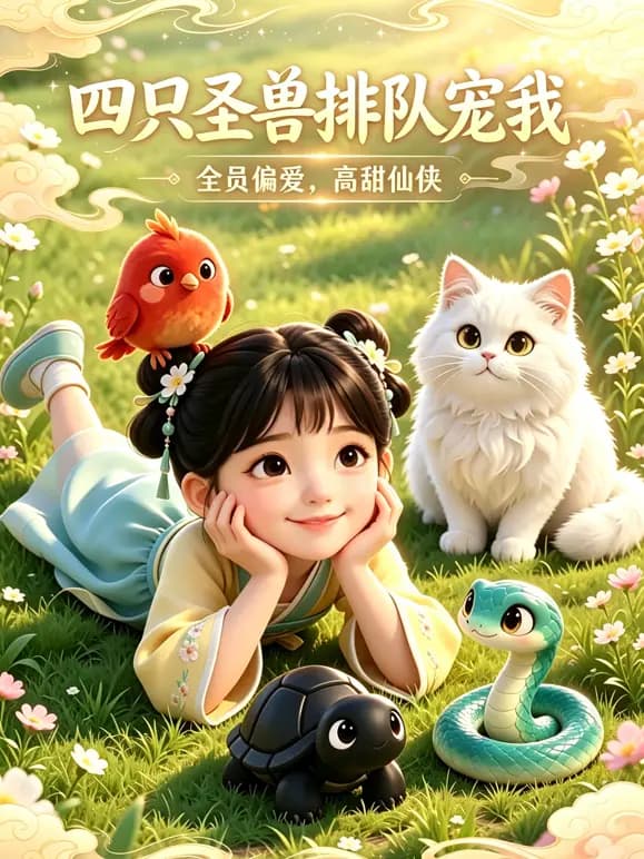 四只圣兽排队宠我海报