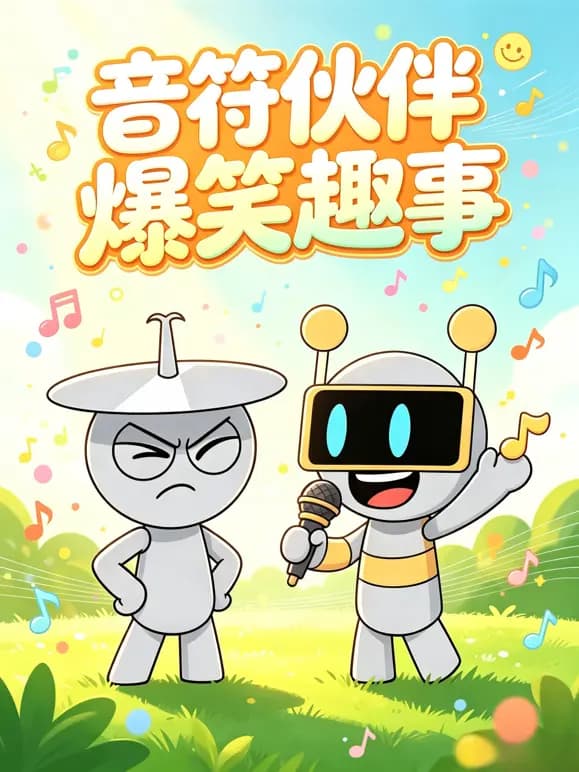 音符伙伴爆笑趣事海报