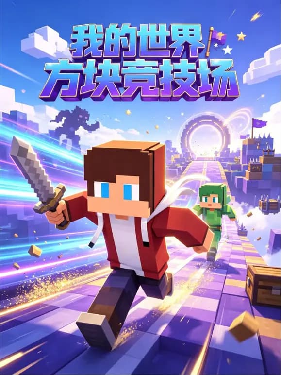 我的世界方块竞技场海报
