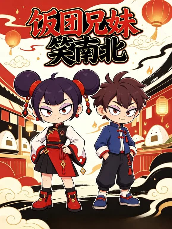 饭团兄妹笑南北海报
