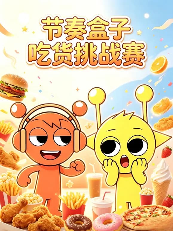 节奏盒子吃货挑战赛海报