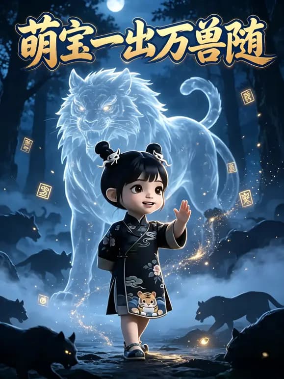 萌宝一出万兽随海报