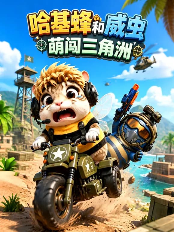哈基峰和威虫萌闯三角洲海报