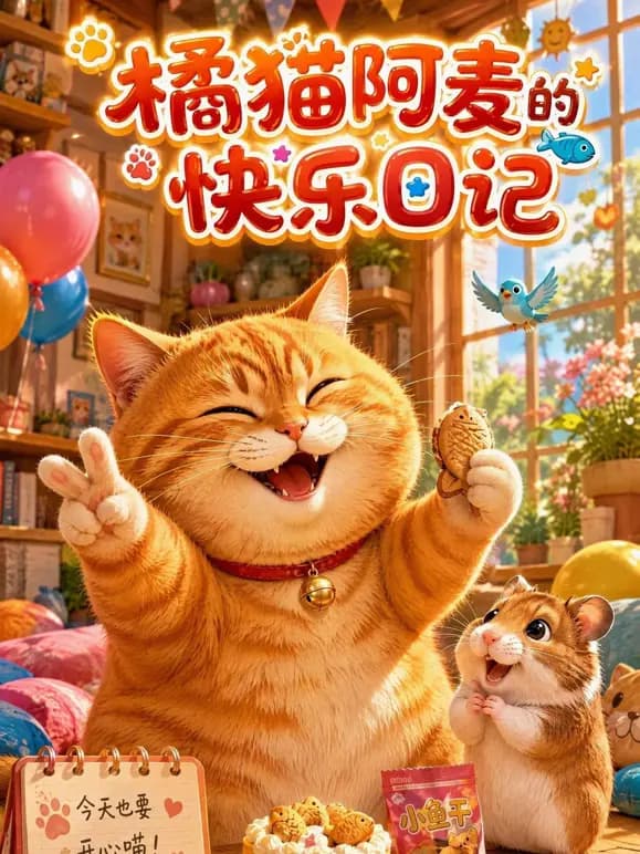 橘猫阿麦的快乐日记海报