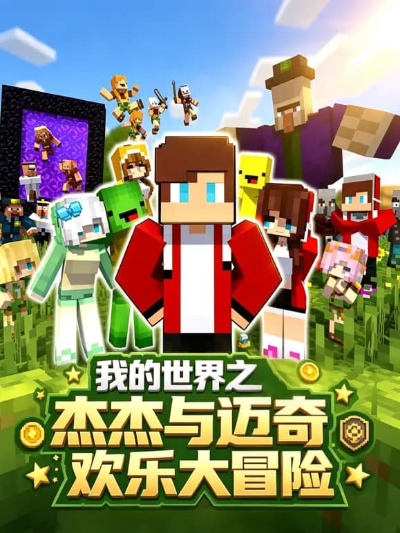 我的世界之杰杰与迈奇欢乐大冒险海报