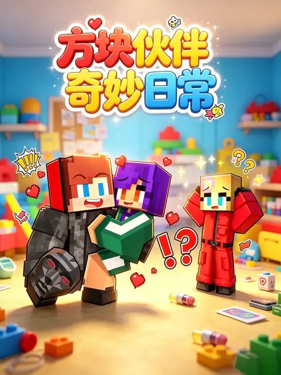 方块伙伴奇妙日常海报
