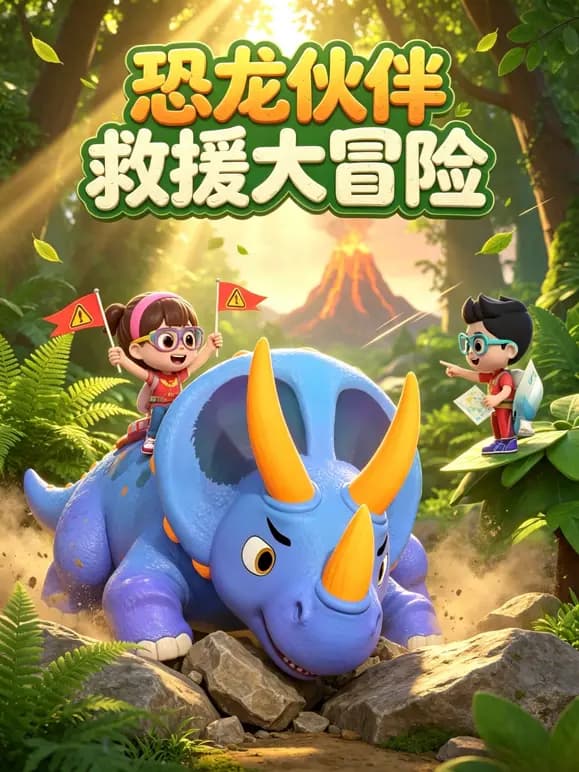 恐龙伙伴救援大冒险海报
