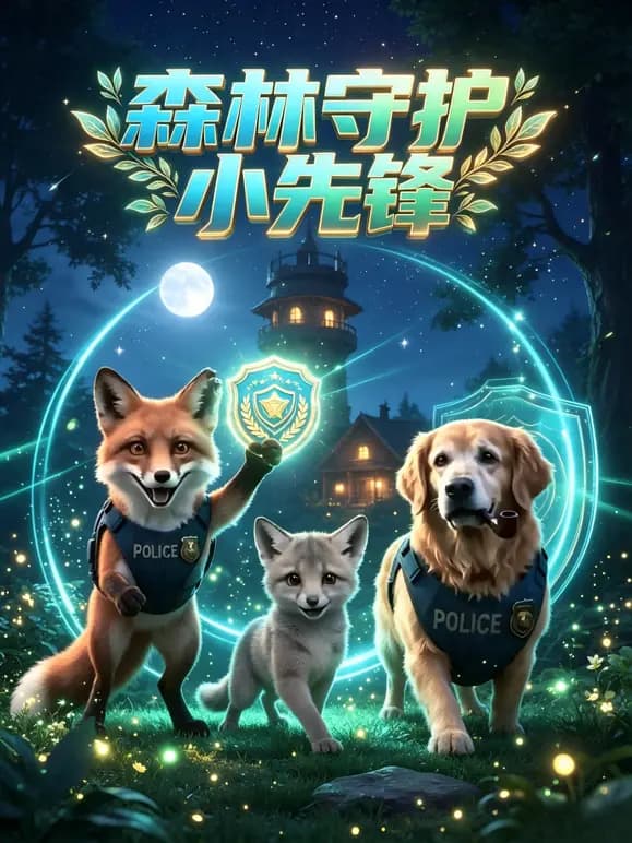 森林守护小先锋海报