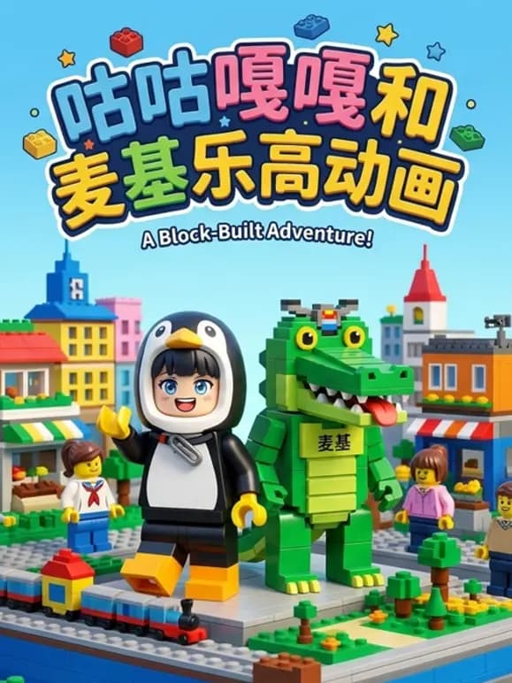 咕咕嘎嘎和麦基乐高动画海报